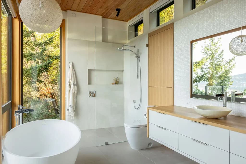 Spa-inspired bathroom renovation